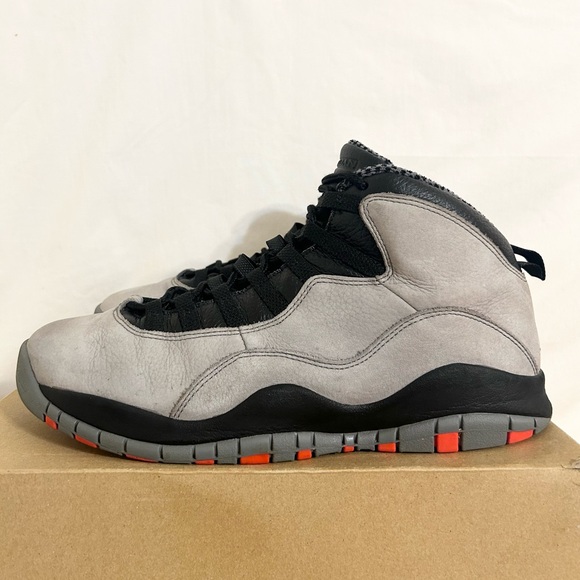 Jordan 10 Retro Cool Grey size 11.5 310805-023 2014 PRE-OWNED - Picture 2 of 10